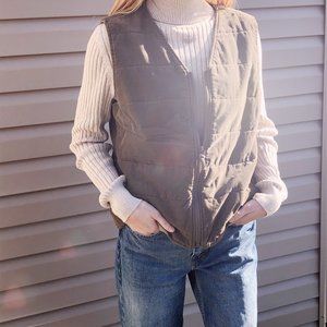 Eddie Bauer Quilted Corduroy Vest